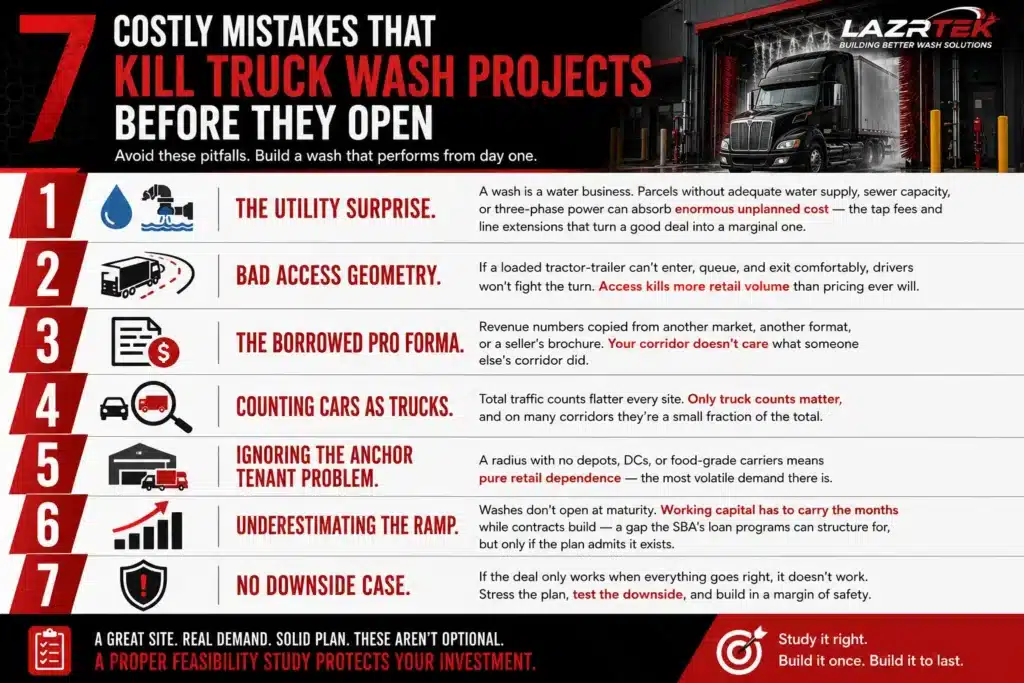 7 Red Flags That Kill Truck Wash Projects Before They Open