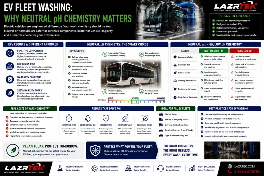 EV Fleet Washing Why Neutral pH Chemistry Matters