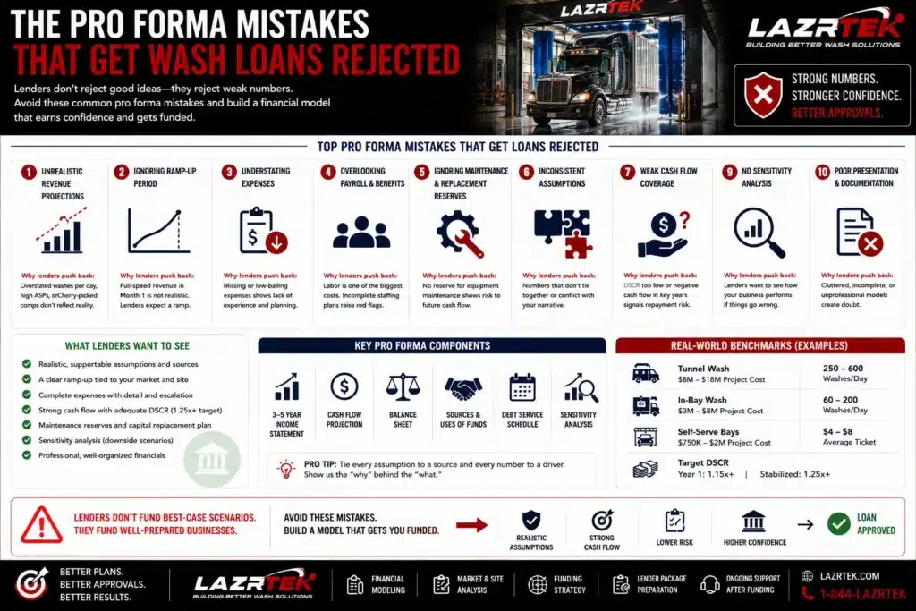 Pro Forma Mistakes That Get Wash Loans Rejected