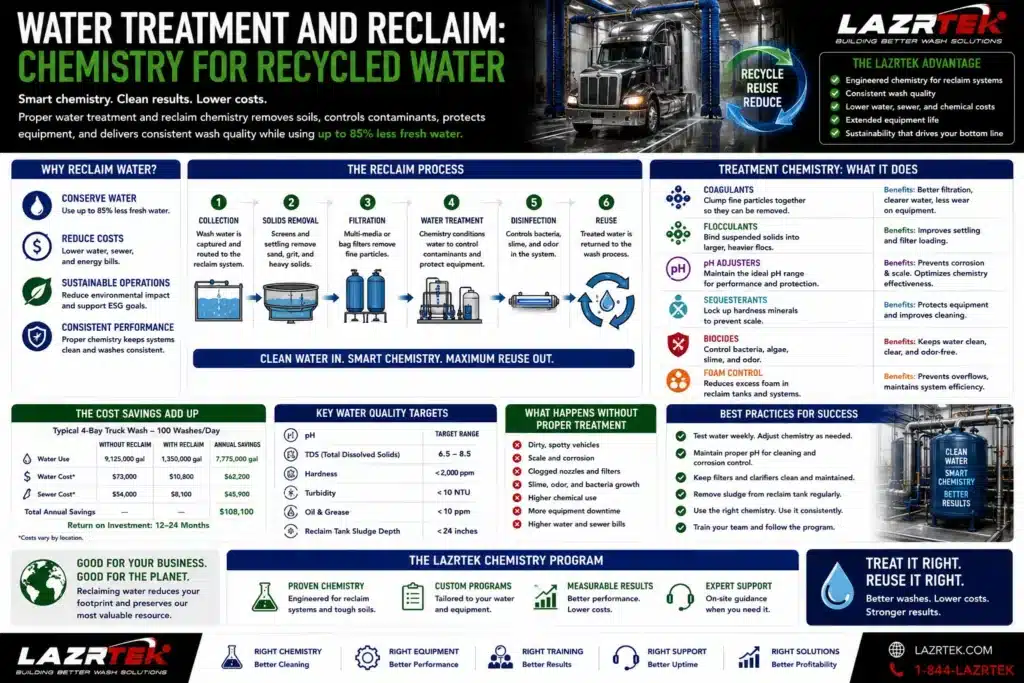 Water Treatment and Reclaim Chemistry for Recycled Water