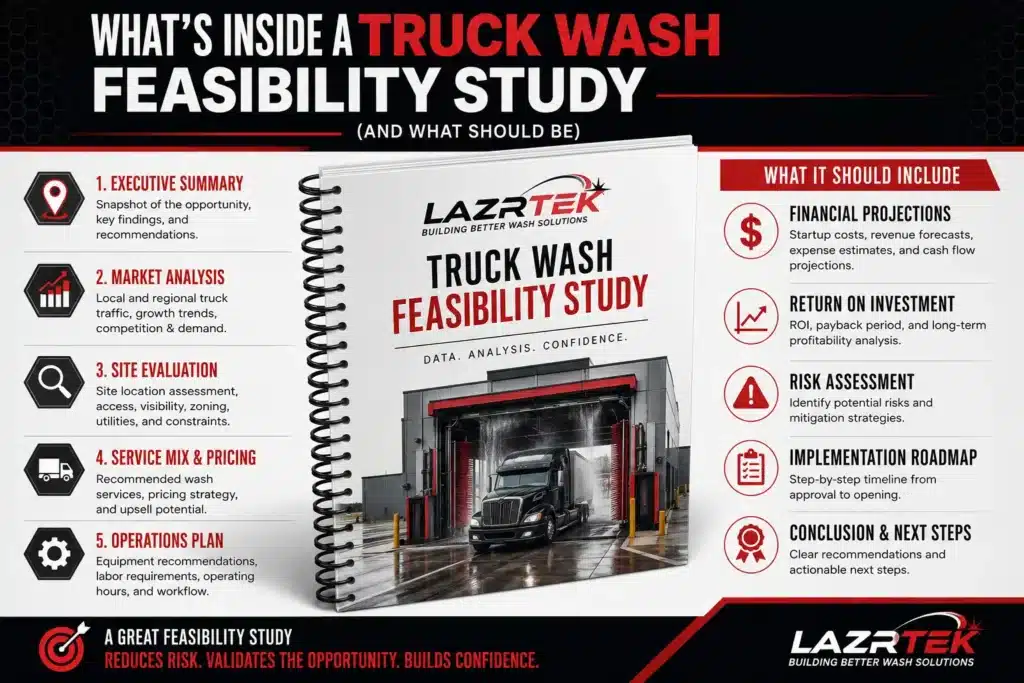 What's Inside a Truck Wash Feasibility Study (And What Should Be)
