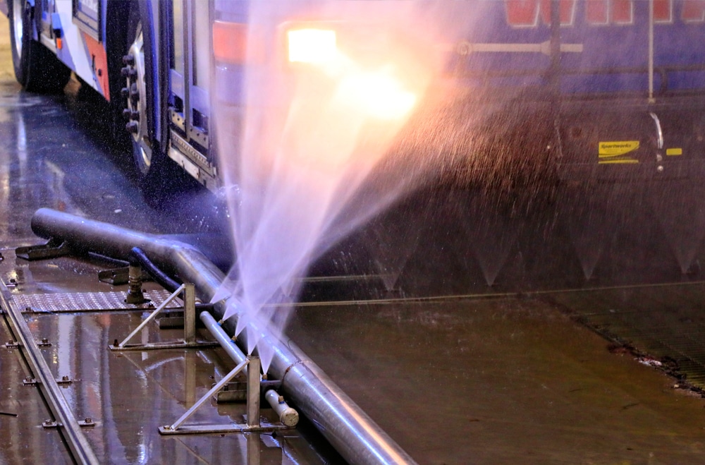 Bus Undercarriage and Wheel Wash