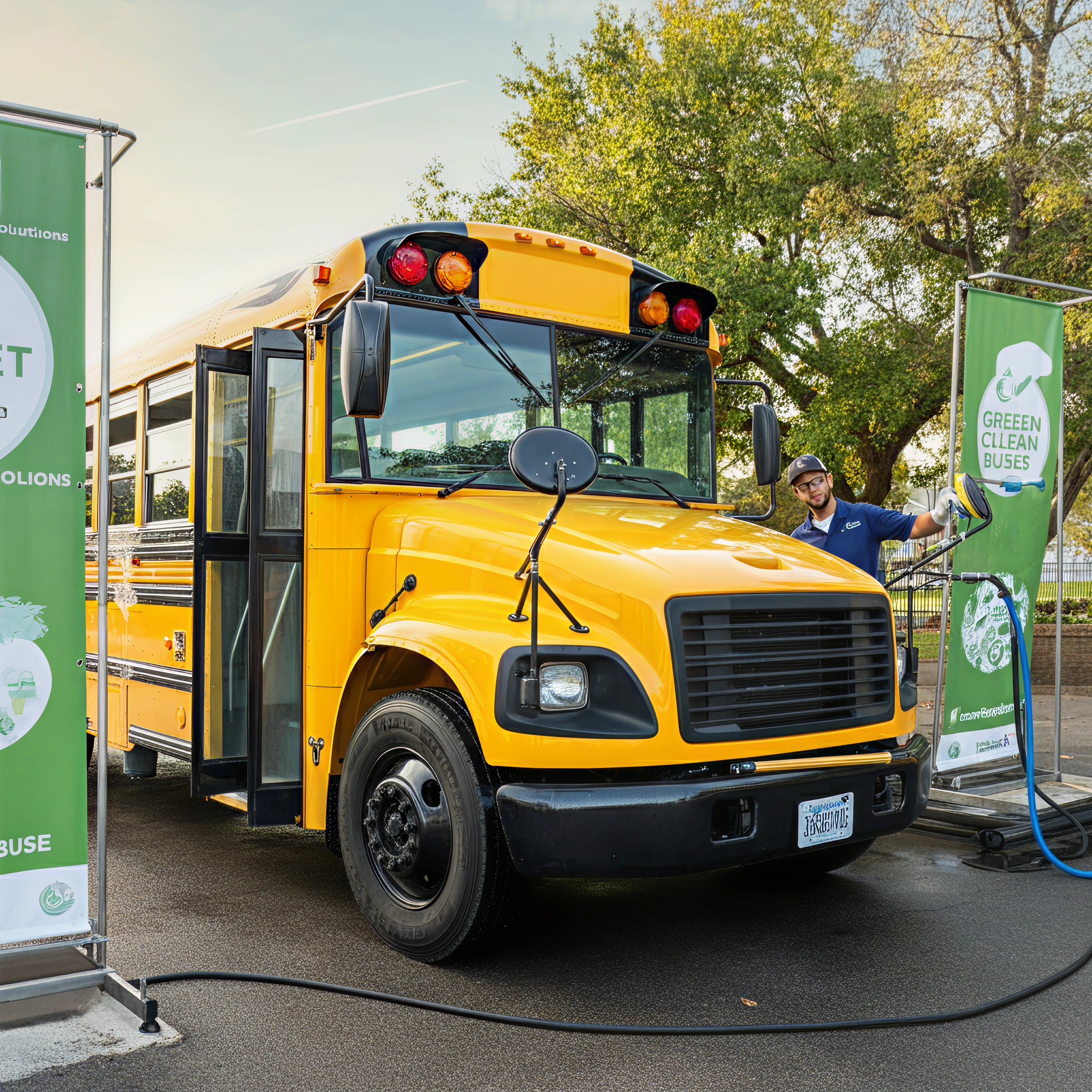 Where Do School Buses Get Washed