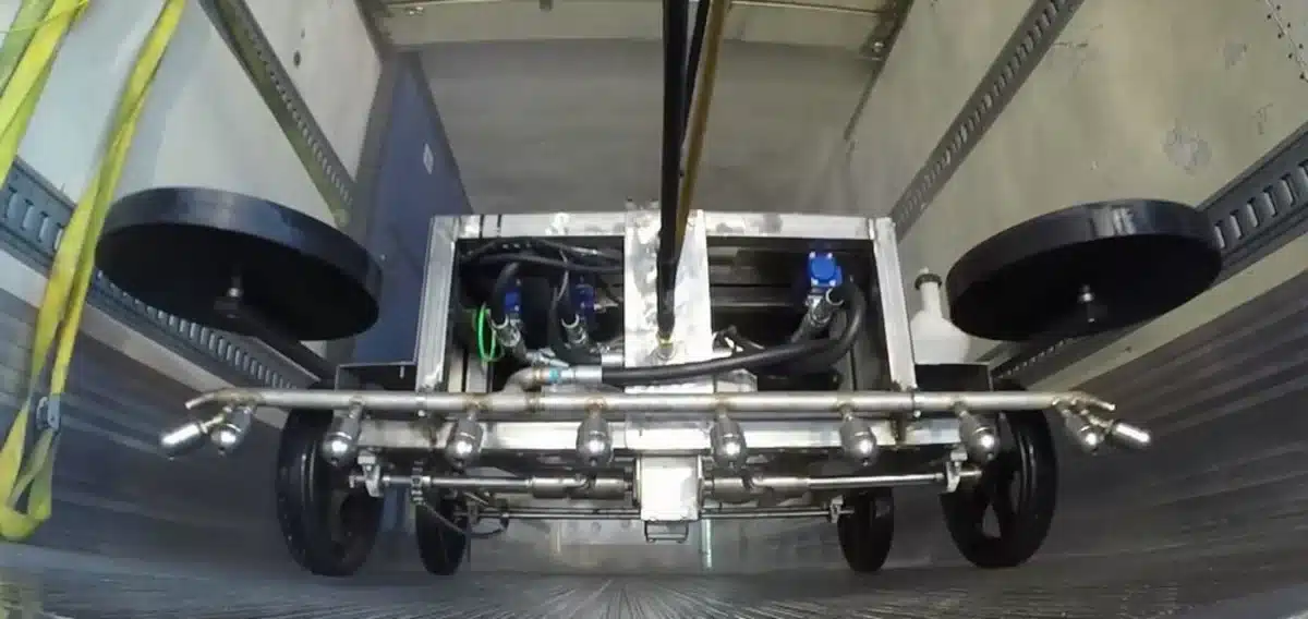 automated trailer wash system