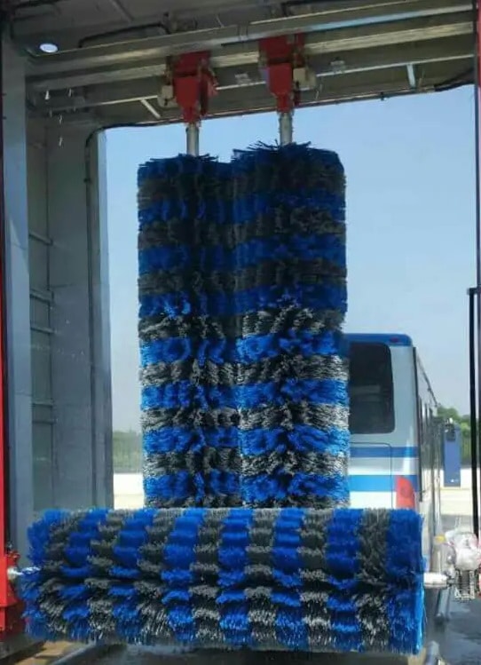 drive-through brush truck wash