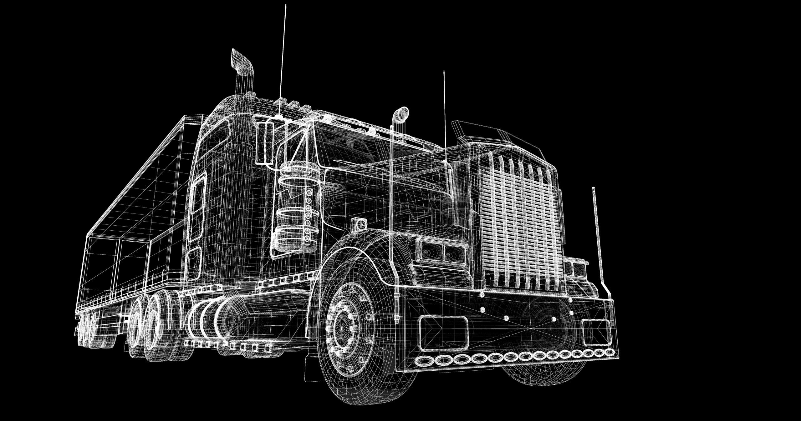 Comparing different 3-D profiling computer software options for truck washing