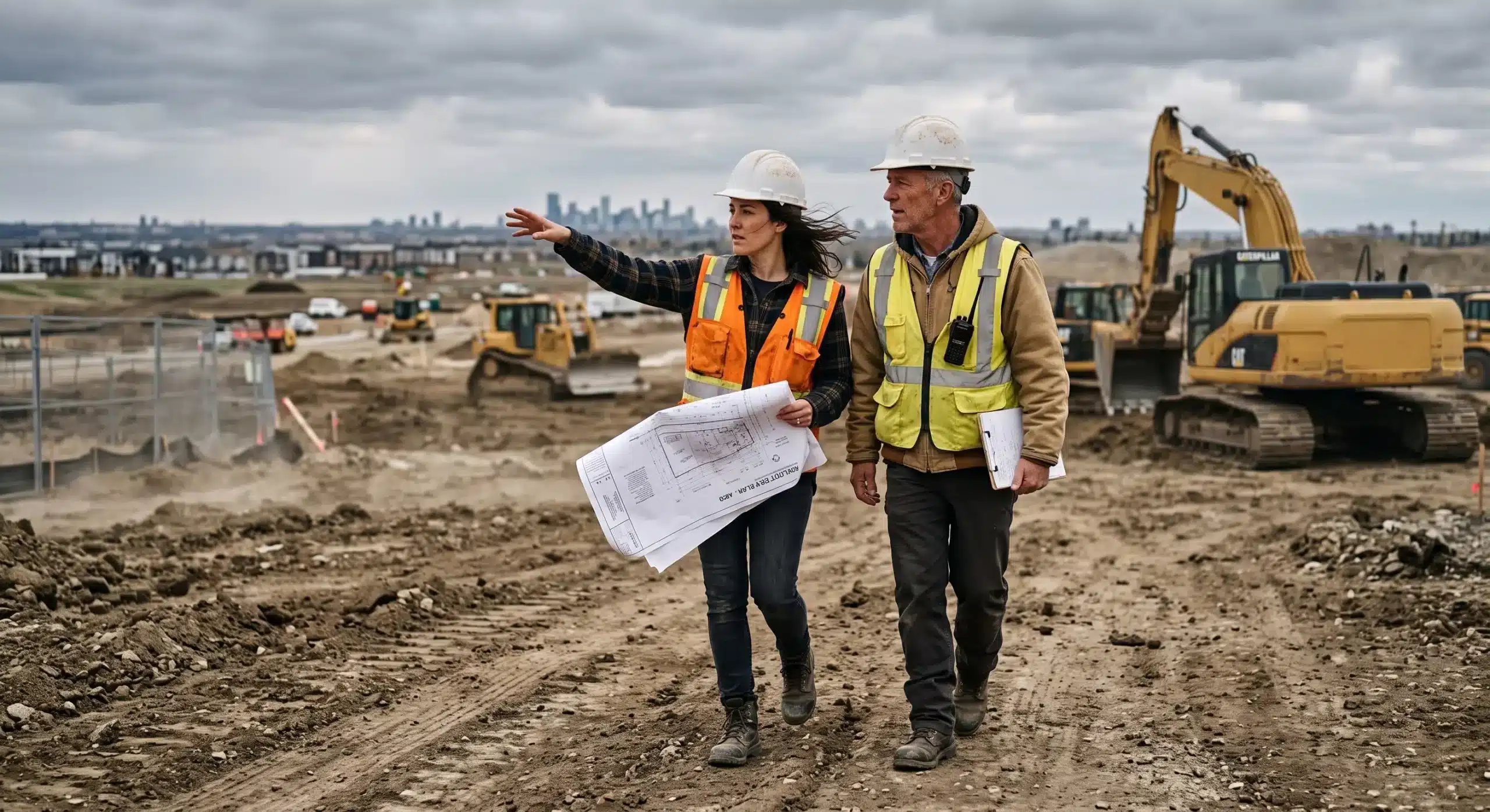 Harold Rosbottom, founder and owner of LazrTek, on a wash development site