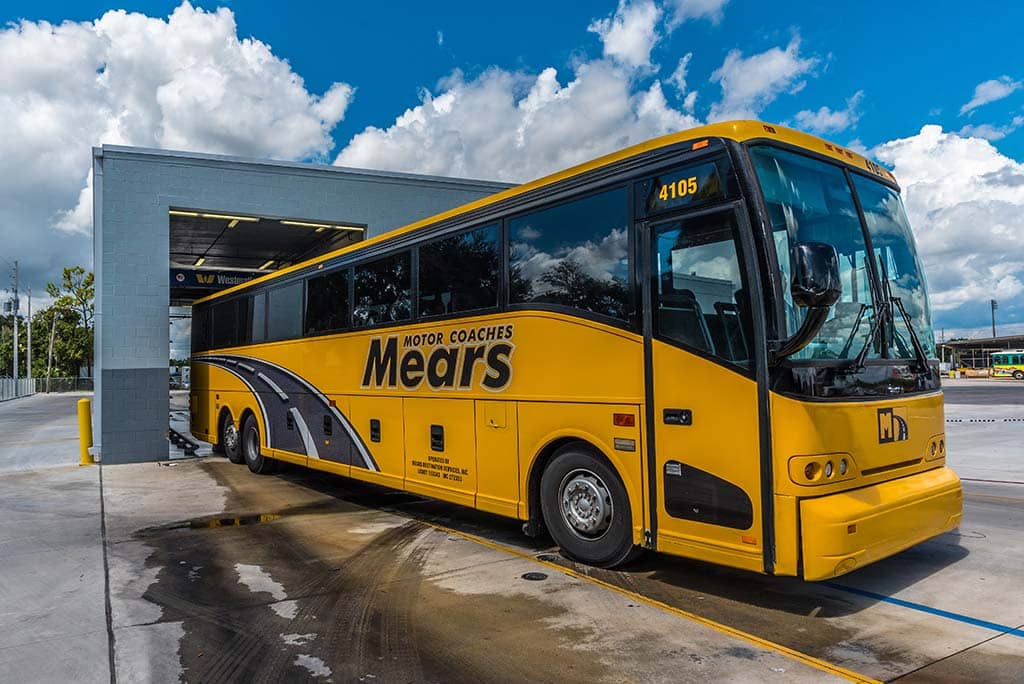 motor coach bus wash system