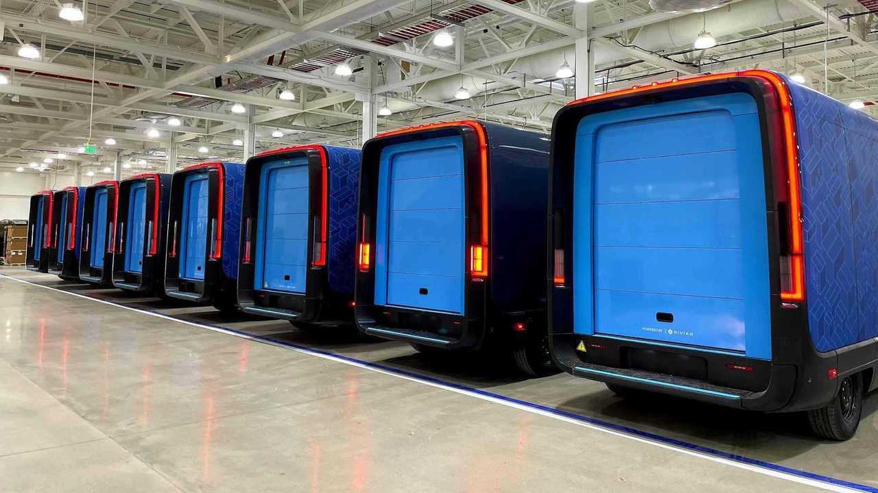 rivian electric delivery vans