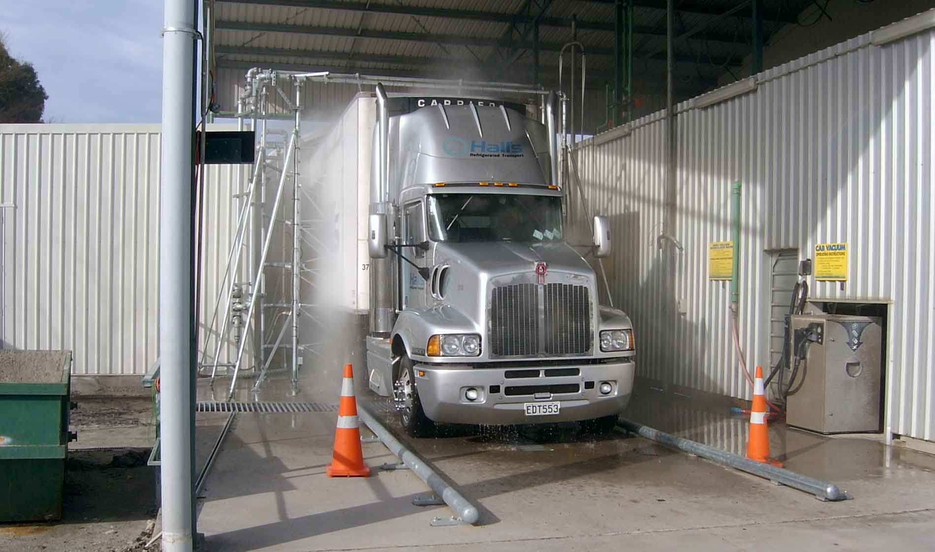 truck wash installation
